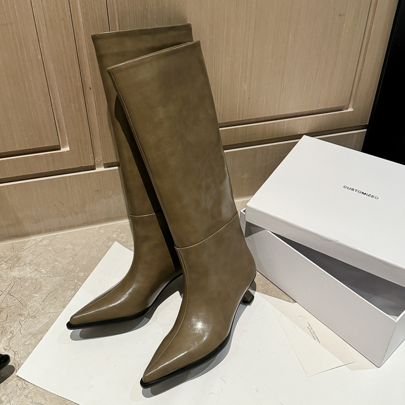 QUTAA موضة أخبار النساء حذاء ب - مراجعة Knee High Boots Women وسعره