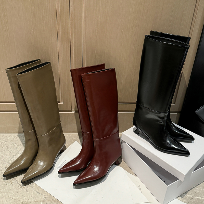 QUTAA موضة أخبار النساء حذاء ب - مراجعة Knee High Boots Women وسعره