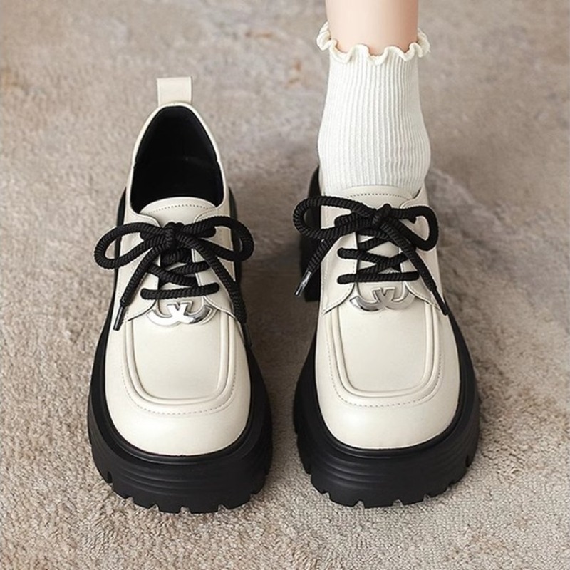 أحذية أكسفورد نسائية بيضاء ذات - مراجعة Oxford Lace Up Women وسعره