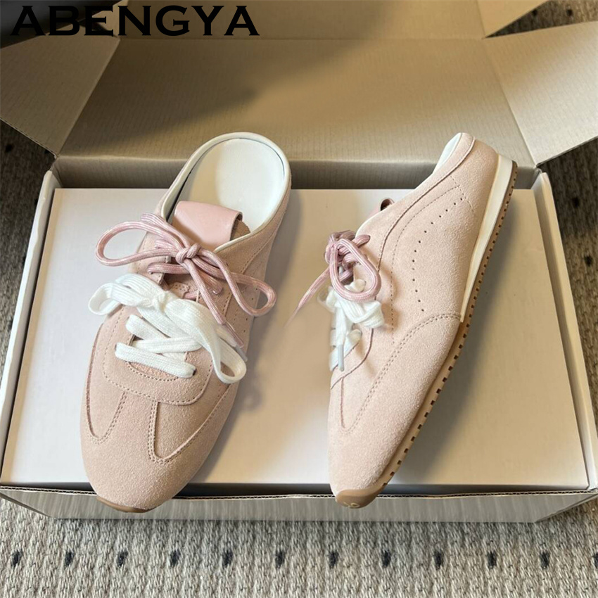 شباشب نسائية مسطحة كاجوال بربا - مراجعة Oxford Lace Up Women وسعره