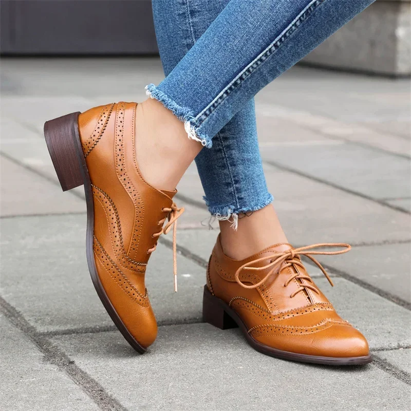 الشقق البريطانية النساء أوكسفو - مراجعة Oxford Lace Up Women وسعره