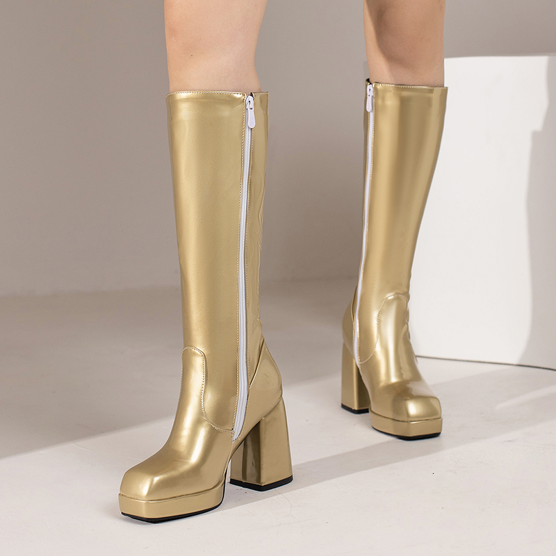 الأخضر الشتاء النساء منصة حذاء - مراجعة Knee High Boots Women وسعره