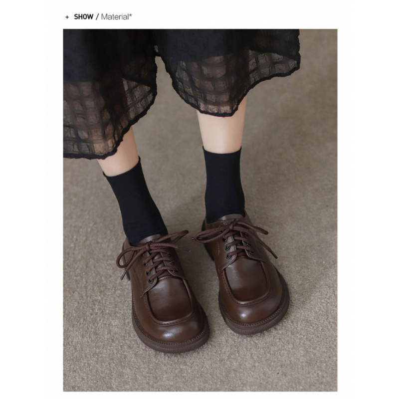 حذاء بدون كعب برباط لربيع وخري - مراجعة Oxford Lace Up Women وسعره